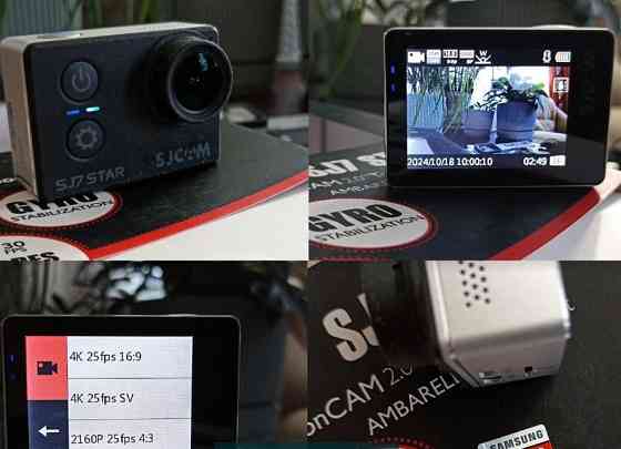 Экшн камеры SJCAM SJ7 Star Wi-Fi+ аксессуары. Киев