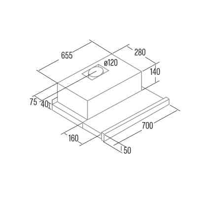 Вытяжка кухонная Cata TF-2003 DurAlum (02089305) Винница