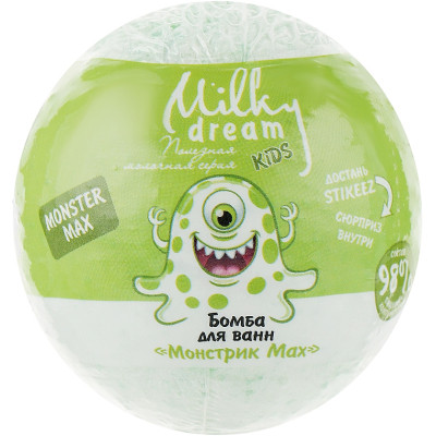 Бомбочка для ванны Milky Dream Kids Монстрик Мах 100 г (4820205301728) Винница - изображение 1