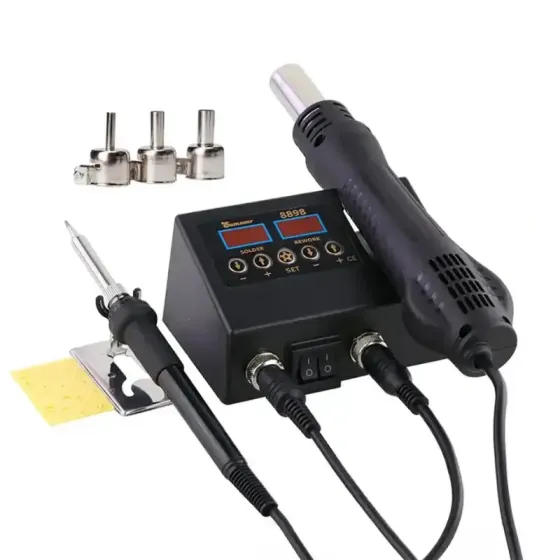Профессиональная электрическая паяльная станция 2 в 1 с цифровым дисплеем Коломыя