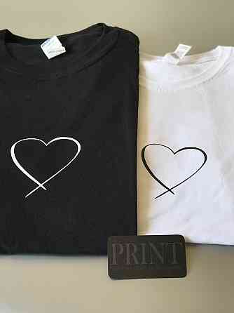 Парные футболки для влюбленных парня и девушки Сердце Черновцы