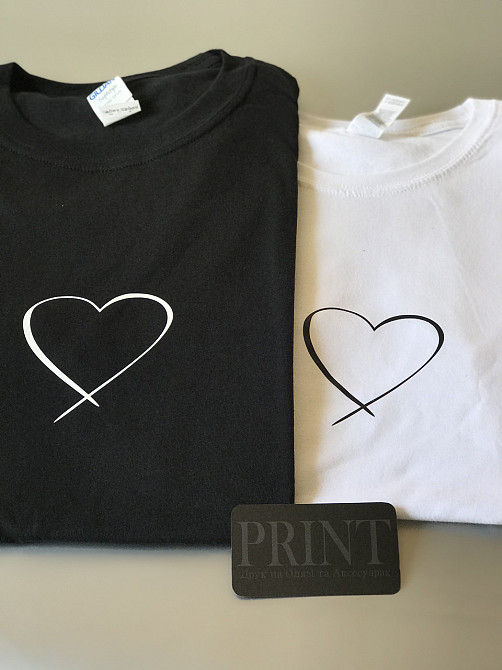 Парные футболки для влюбленных парня и девушки Сердце Черновцы - изображение 1