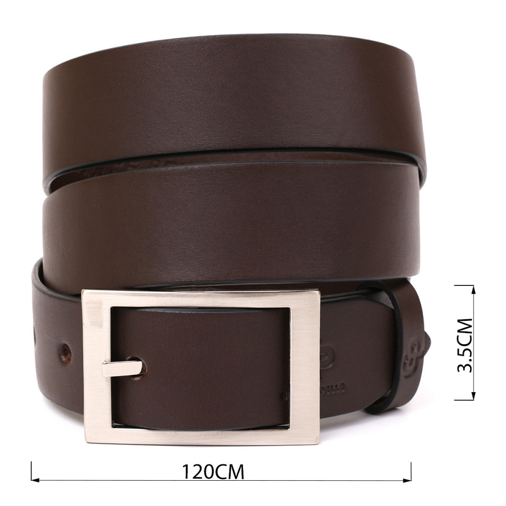 Ремінь Grande Pelle 11053 шкіра Коричневий Київ - фото 4