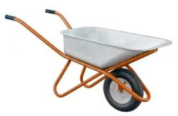Тачка будівельна одноколісна 90 л 200 кг колесо 15" FLORA Житомир - фото 1