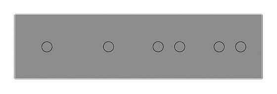 LIVOLO Рамка 4-постова для двох 1-сенсорних та двох 2-сенсорних вимикачів (1-1-2-2) LIVOLO, заг Коломия