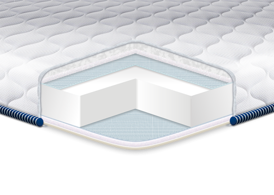 Тонкий матрас (топпер) на диван Super Strong /Супер Стронг трикотаж/ коллекция Slem 80х200 Харьков