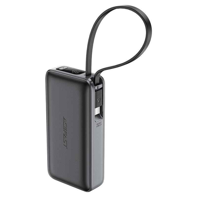 Павербанк 10000 mAh ACEFAST M7 30W PD швидка зарядка кабель у комплекті чорний power bank повербанк Одеса - фото 3