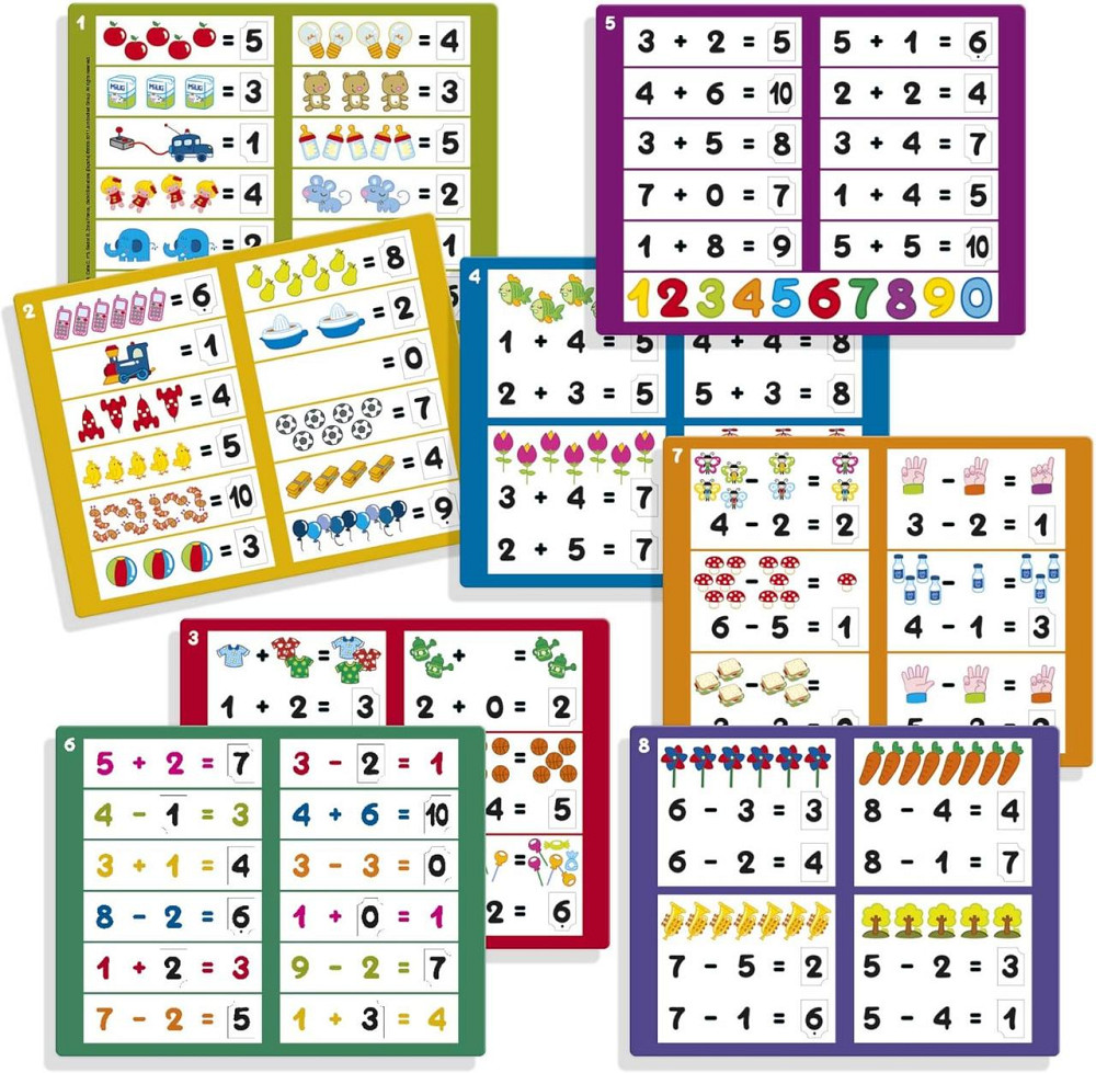 Іграшка Diset 68954 кольорова Навчальний набір для додавання і віднімання Вивчення кольорів Розвиваюча гра для 5 років Київ - фото 2