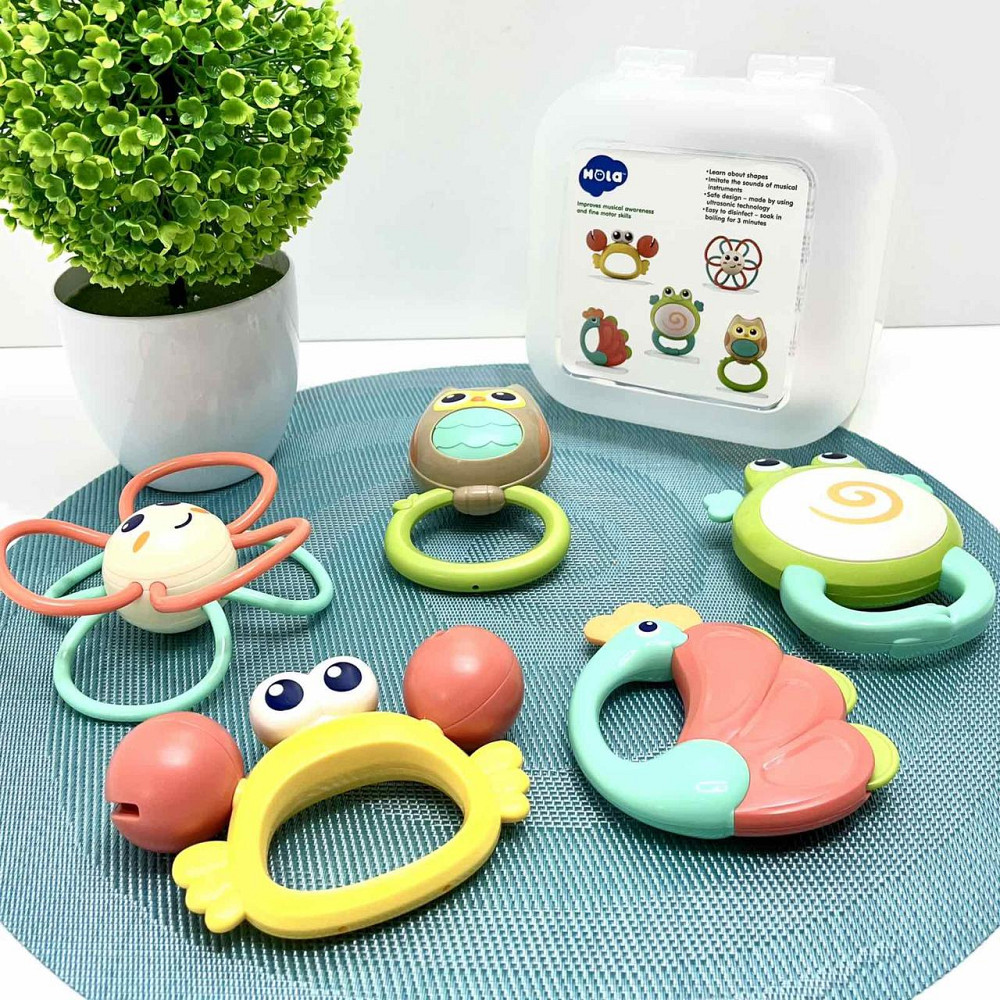 Набір брязкальце Hola Toys 5шт (E318B) Чернігів - фото 1