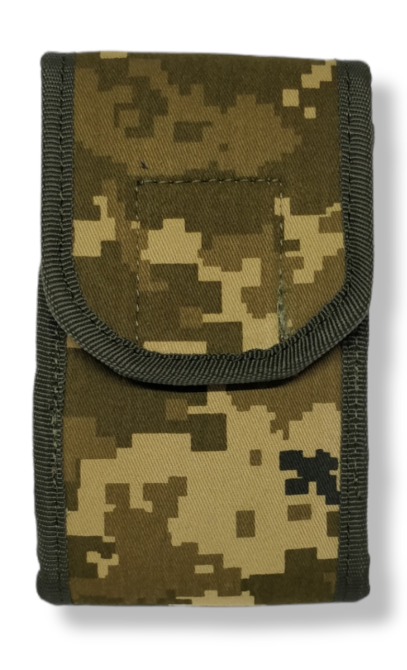 Підсумок під телефон 6,5 дюйми на пояс, чохол плотний тактичний 15х10х2 см піксель Одеса - фото 2