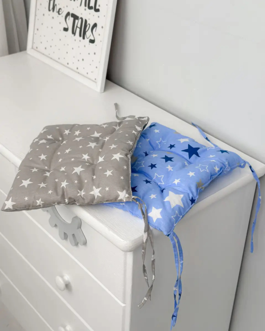 Подушка мягкая для детского стульчик 23х28, серая Синий Киев - изображение 6