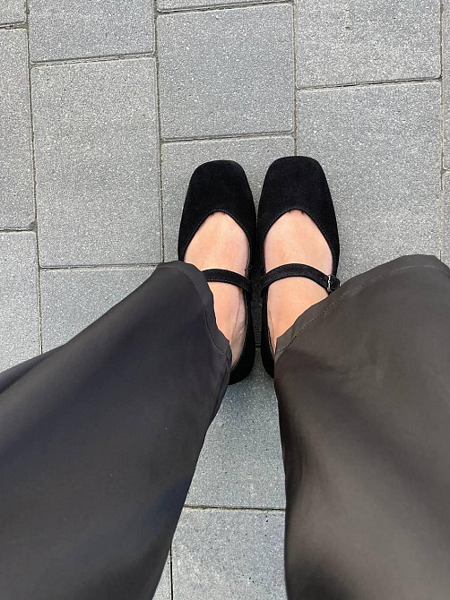 VIFEST Балетки жіночі VIFEST 136 чорні (весна-осінь, замша натуральна) (5909) Коломия - фото 3