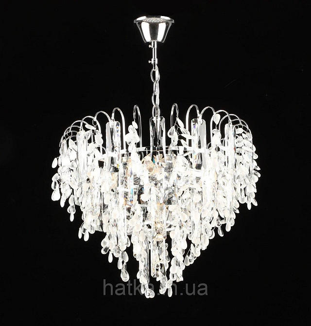 Люстра підвісна кришталева E2726/6, Хром Київ - фото 1