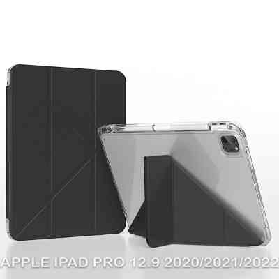 Чехол для планшета Armorstandart Ultra Slim Origami Transparent Apple iPad Pro 12.9 2020/2021/2022 Black (711694) Винница