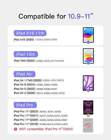 Чехол-клавиатура для iPad 11