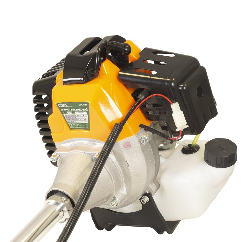 Триммер бензиновый 4.0кВт 52см³ жесткий вал U-ручка (катушка, нож) (из 2-х частей) GRAD (5612935) Киев - изображение 5
