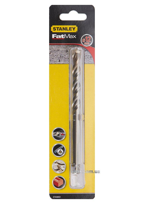 Свердло по цеглі STANLEY FATMAX : Ø= 12 x 150 /80 мм Одеса - фото 1