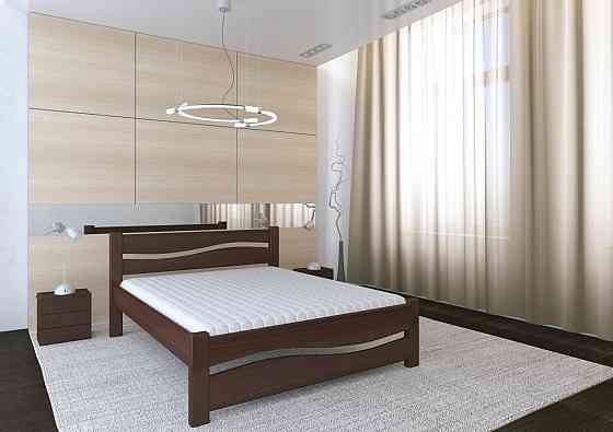 Дерев'яне двоспальне ліжко Волона. 180х200, вільха, Венге Харків