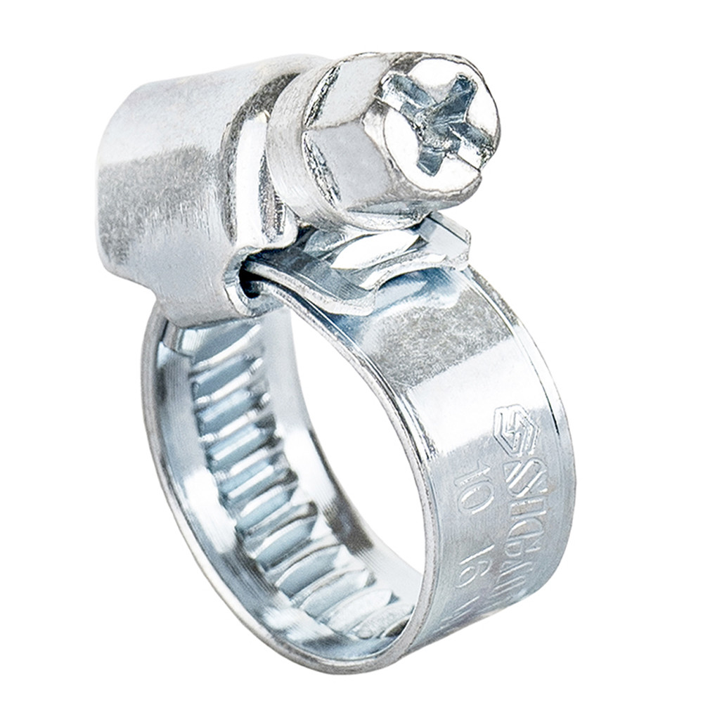 Sigma Хомут червячный оцинкованный 9мм D10-16мм 25шт SIGMA (2511011) Киев - изображение 1