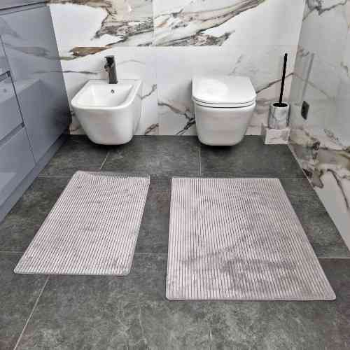 Килим універсальний для підлоги ТМ Dariana Фібра 60*90см сірий Житомир