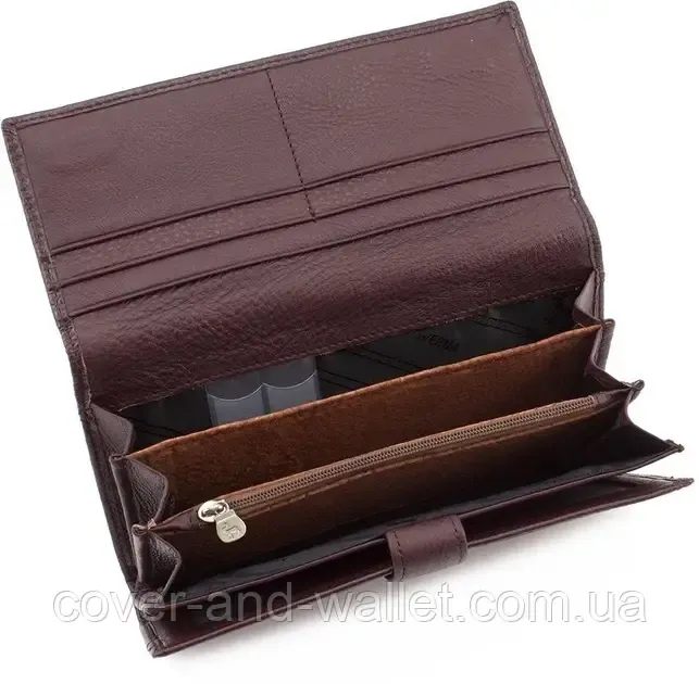 Коричневий жіночий гаманець з блоком для карток Marco Coverna MC-1415 Київ - фото 4