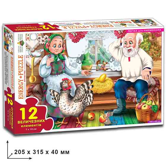 Дитячі пазли "Курочка Ряба" 82043 на 12 деталей Вінниця