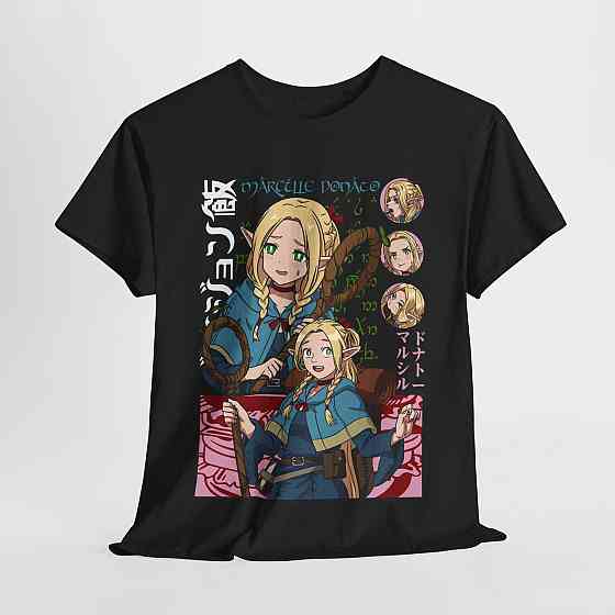 Футболка аниме Маркилле Конкернед Деликиоус Ін оверсайз (S/M/L) Черний AnimeJ0654 Днепр