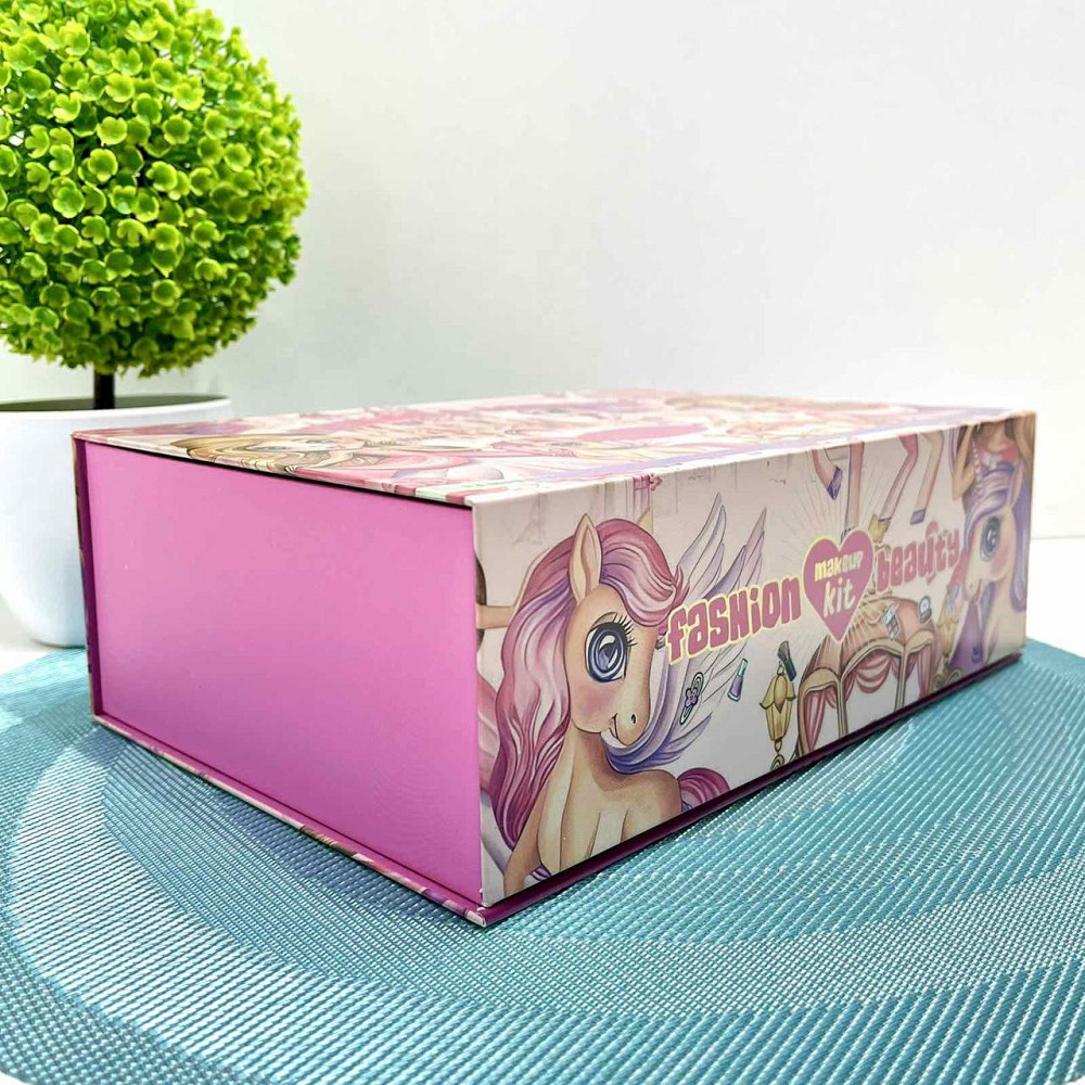 Набір дитячої косметика тіні рум'яна хайлайтер аксесуари лак для нігтів пилочка Рожевий (IG 3146) Чернігів - фото 6