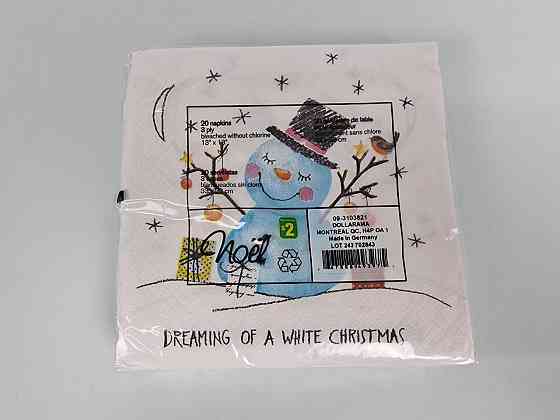 Красива серветка (ЗЗХЗЗ, 20 шт.) VIVA новий рік малюнок No4 (1 пачка) Харків