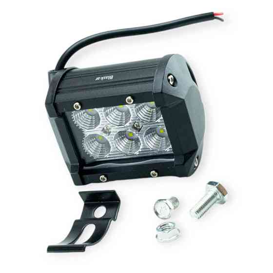 Фара LED прямоугольная 95х75х65 (Д В Ш) 18W ближний Н11 дополнительная Мукачево