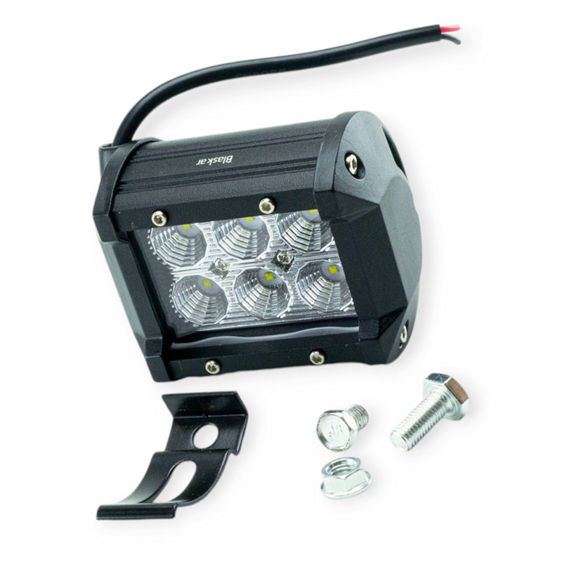 Фара LED прямокутна 95х75х65 (ДВШ) 18W ближній Н11 додаткова Мукачево - фото 1