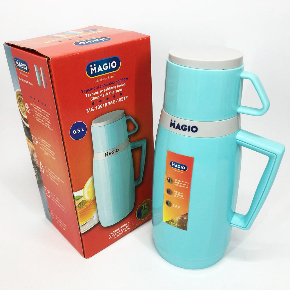 Чашка-термос для кави Magio MG-1051B 500 мл, Туристичний термос для холодних і гарячих напоїв FY-10 Львів - фото 6