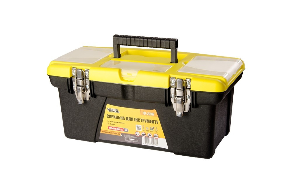 MASTERTOOL Скриня для інструментів MASTERTOOL з металевими замками знімні органайзери 16" 415х2 Киев - изображение 1