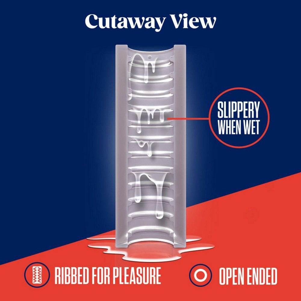 Мастурбатор Blush Rize – Ribz Glow in the Dark Masturbator – Clear, нейтральний, світиться в темряві Sex Aura Київ - фото 3
