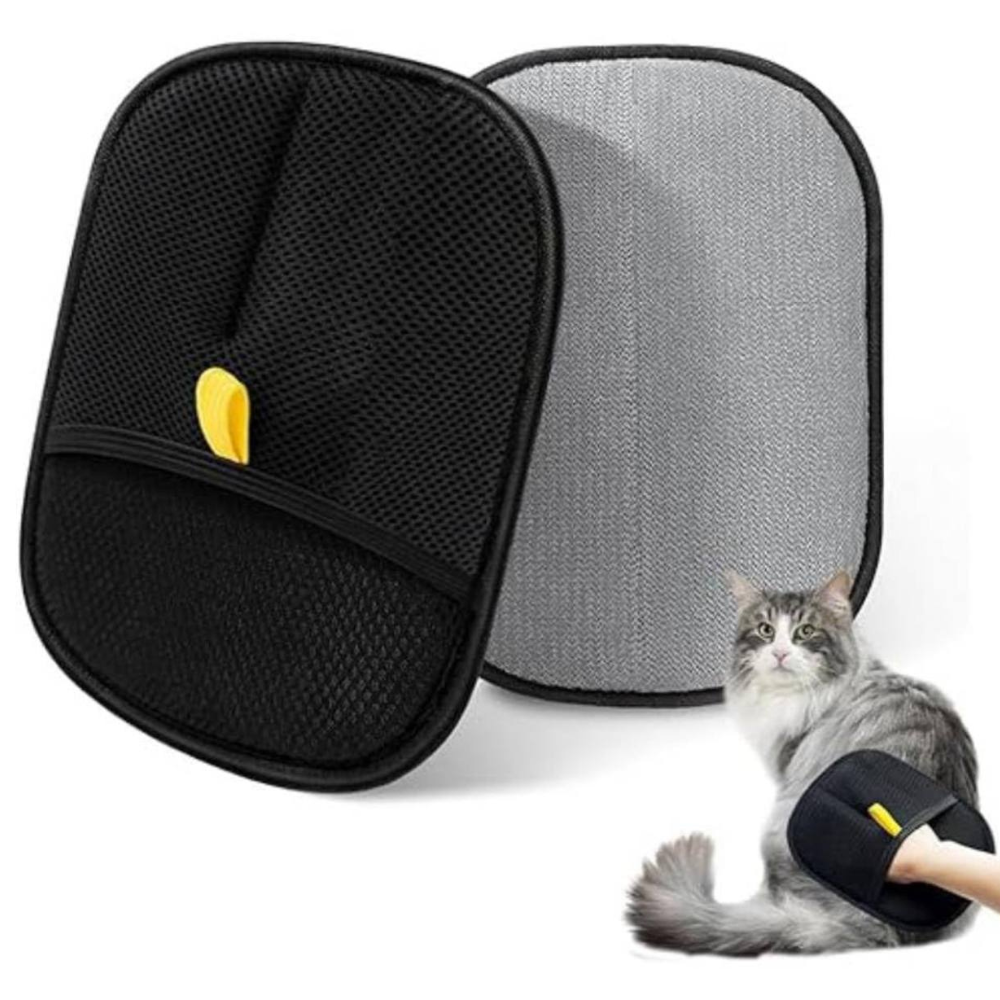 Двостороння рукавичка для вичесування шерсті 24*16 см / Рукавиця для прибирання шерсті / Щітка-рукавичка для шерсті Київ - фото 1