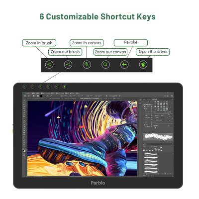 Планшет-монитор Parblo Coast 16 Pro (COAST16PRO) Винница - изображение 4