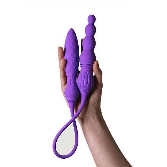 Вибратор двусторонний Adrien Lastic AD-2X с пультом LRS Sex Aura Киев