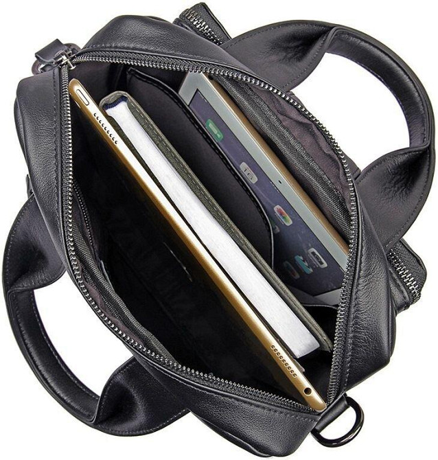 Сумка чоловіча Vintage 14479 Чорна Київ - фото 6