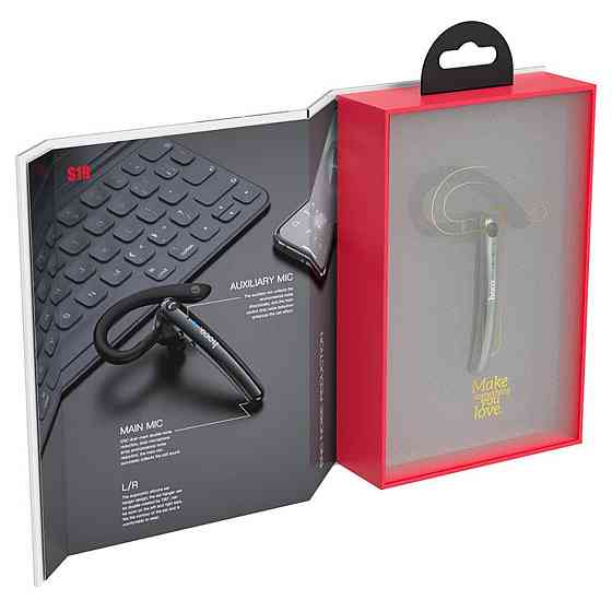 Bluetooth беспроводная гарнитура HOCO S19 Heartful ENC noise cancelling Bluetooth, headphones, цвет серый Одесса