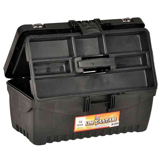 Ящик для інструменту Mega 16" 400x225x165мм, чорний Вінниця