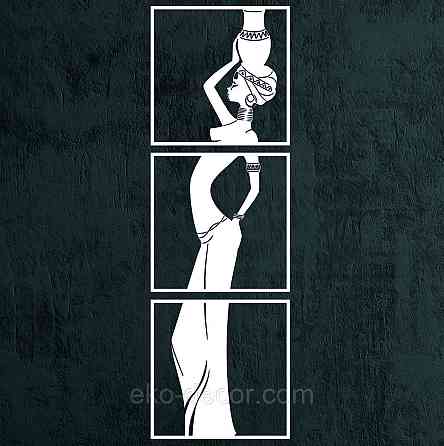 Декоративное настенное Панно «Девушка» Декор на стену 50*115 см, Белый Киев