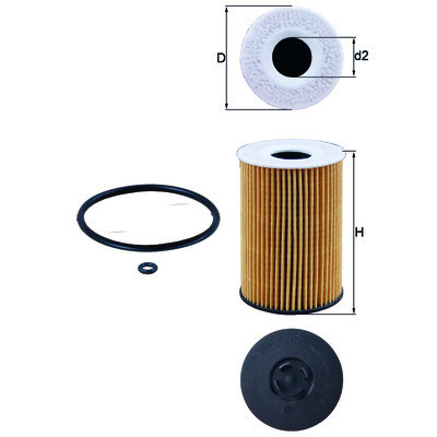KNECHT (MAHLE) OX 787D — Оливний фільтр для AUDI / SEAT / SKODA | Високий рівень захисту двигуна та OEM якість Ковель - фото 1