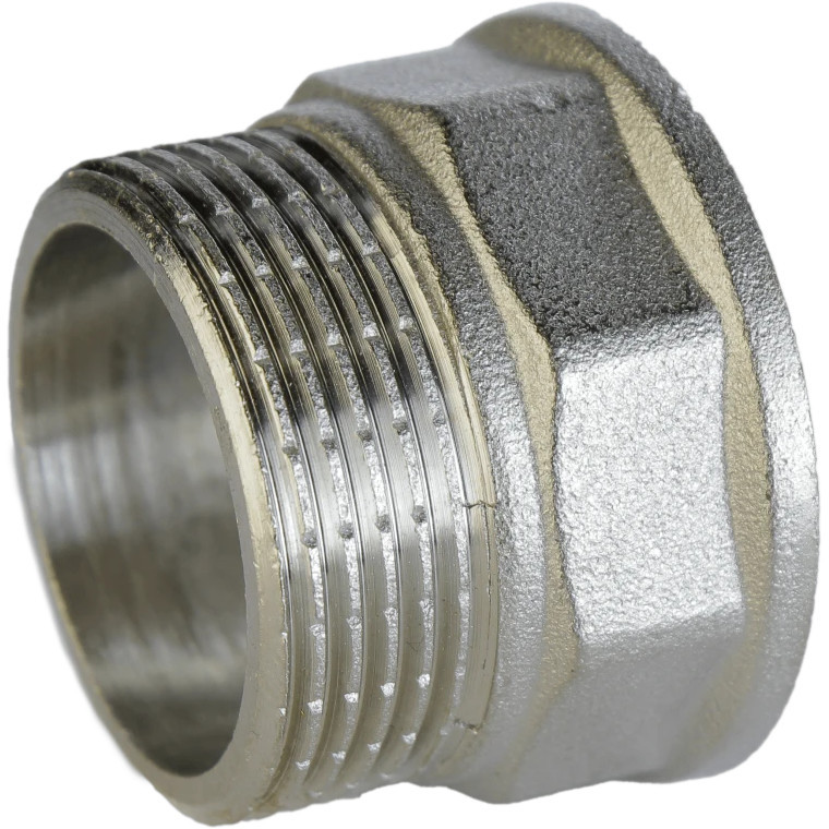 Переходник никелированный 1 1/4″ВР х 1 1/4″НР штампованный А0635А(нк) VA (000026574) Киев - изображение 1