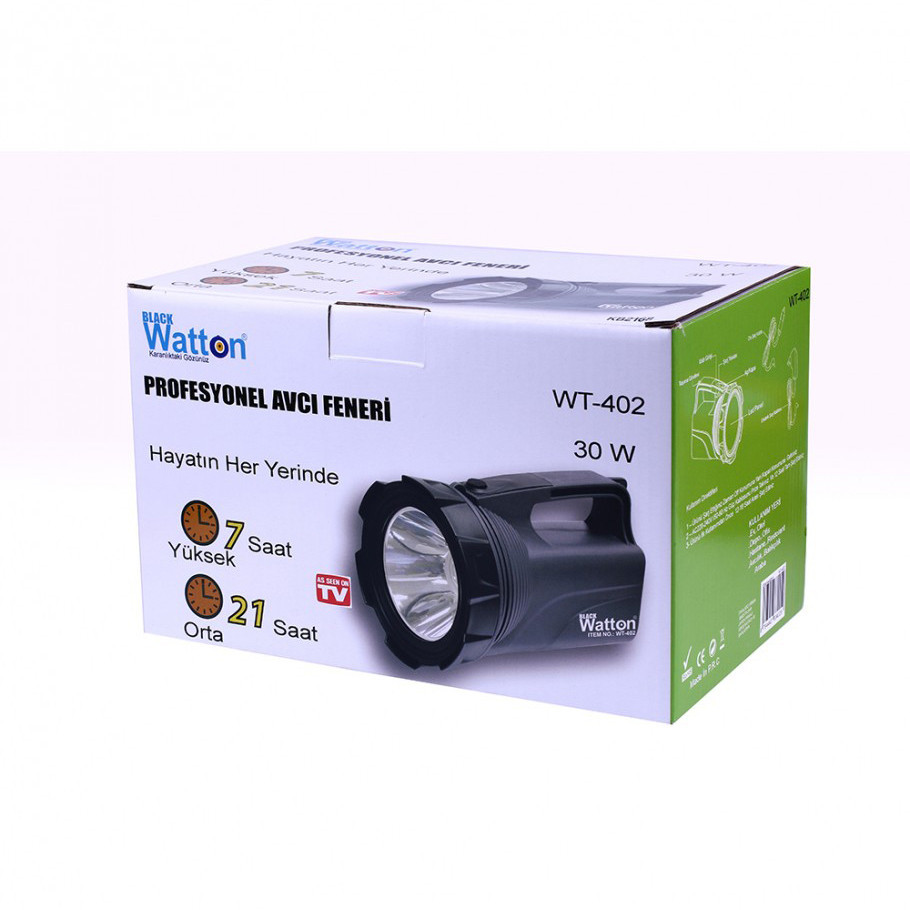 Аккумуляторный мощный фонарь прожектор на 30 ВТ WATTON WT-402 с функцией повербанка, USB вход Каменец-Подольский - изображение 7