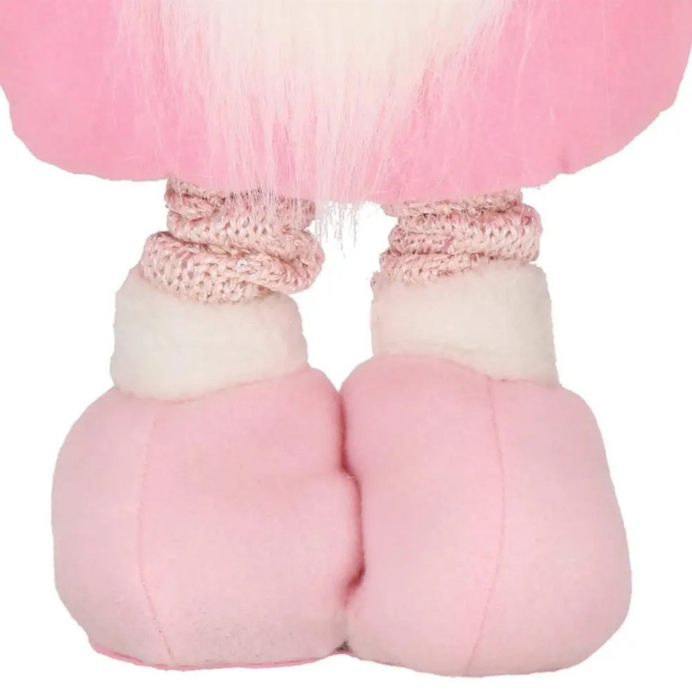 Новорічний гном під ялинку гном на ніжках декоративна фігура під ялинку Niki Light скандинавський гном 70 см рожевий Київ - фото 9