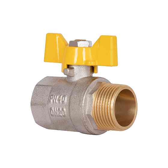 Кран кульовий Thermo Alliance Base 3/4" ВН для газу (метелик) SD607G20 Київ