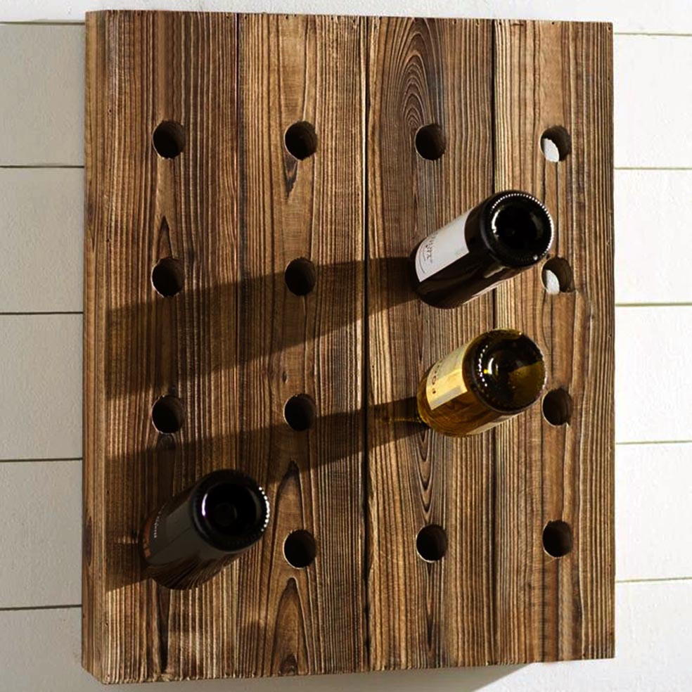 Настенная винная полка 