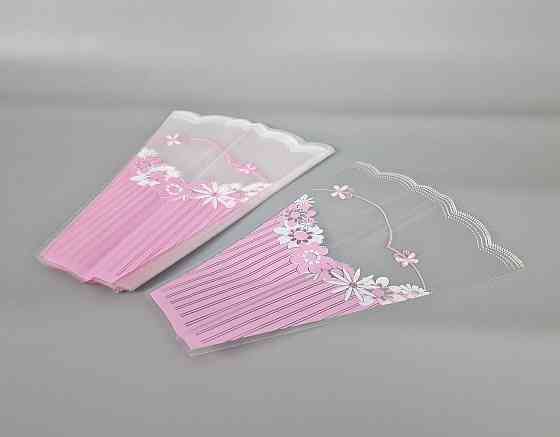 Упаковка конус під квіти h40/10низ/30верх"Літо" рожевий (100 шт) 160 (4) (100 шт) Харків