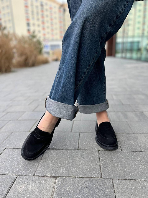 Zemira Туфлі жіночі ZEMIRA Астра/миндаль чорні (весна-осінь, замша натуральна) (5798) Коломия - фото 5