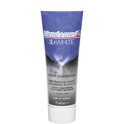 Зубная паста Blend-a-med 3D White С древесным углем 75 мл (8006540793114) Винница - изображение 3